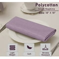 thumbnail image 4 of Ruvanti Cloth Napkins Set of 12, 18x18 Reusable Napkins Cloth Washable, Soft & Durable Table Napkins, Polycotton Chambray Dinner Napkins for Parties, Christmas, Thanksgiving, Weddings - Purple, 4 of 11