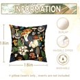 thumbnail image 4 of Mushroom Pillow Covers 18x18 Set of 2 Green Plant Throw Pillow Cases Spring Summer Rustic Decorative Outdoor Pillowcase Cushion Cover Cute Aesthetic Pillow Protector for Sofa Couch Bed, 4 of 6