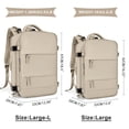 thumbnail image 2 of Mochila de viaje coowoz Large-L impermeable para mujeres y hombres, color caqui, 2 of 7