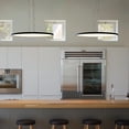thumbnail image 6 of VONN Salm 24" ETL Certified Integrated LED Disc Chandelier in Black, 6 of 12