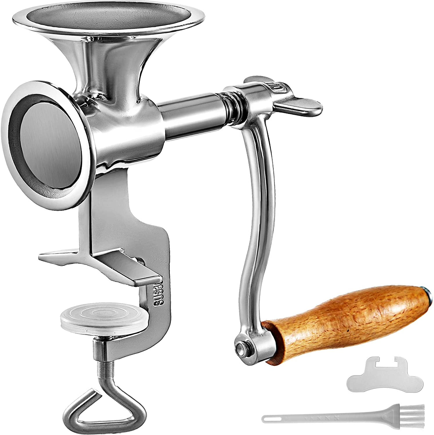 VEVOR Wheat Grinder Manual Stainless Steel, Hand Grain Mill Adjustable