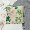 thumbnail image 2 of Nawypu  ST Patricks Day Lucky Charm Shamrock Throw Pillow Covers,Buffalo Plaid Clover Pink Decorations for Sofa Couch, 2 of 5
