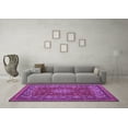 thumbnail image 3 of Ahgly Company Indoor Rectangle Medallion Purple Traditional Area Rugs, 5' x 7', 3 of 4