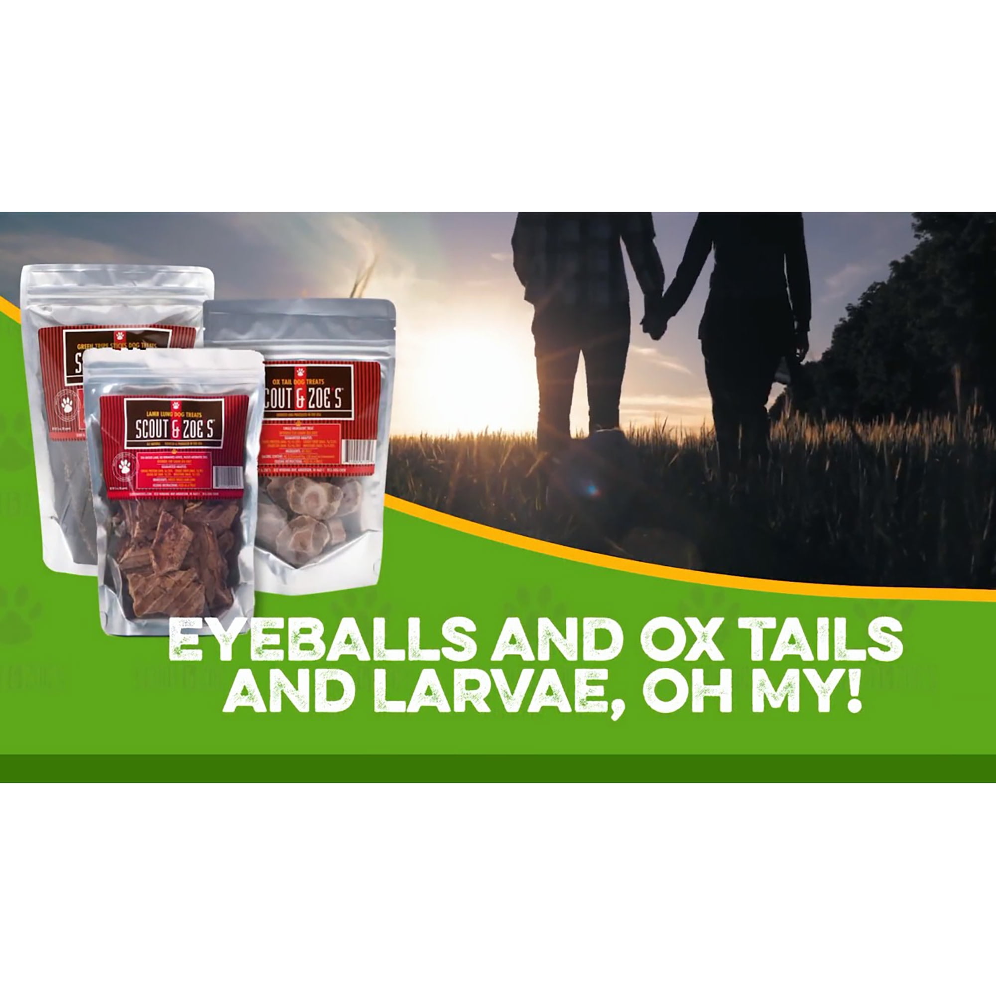Scout & Zoe's: Ox Tails - 3oz Dog Treats, Freeze-Dried, Single Ingredient, Crunchy Pet Chews, High Protein Snack & Reward, Joint Support, USA Sourced