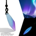 thumbnail image 3 of Collier Pendentif Lumineux Phosphorescent en Résine Forme Irrégulière Givrée, 3 of 7