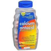 Sunmark Assorted Fruit Regular Strength Calcium Antacid Chewable Tablets, 150 Count