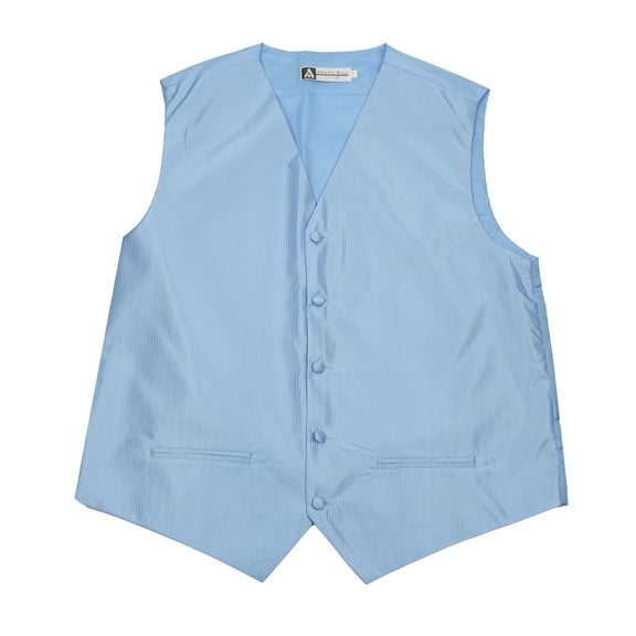 Men's Solid Formal Vest Baby Blue for Tuxedo and Suit