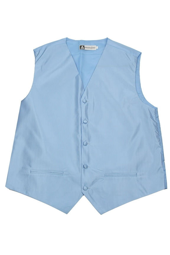 Men's Solid Formal Vest Baby Blue for Tuxedo and Suit