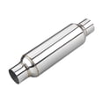 thumbnail image 1 of LCGP Entrada y salida de 2,5"" Resonador universal Silenciador de largo rendimiento de 16"" Soldable Diseño recto Tono profundo, 1 of 5