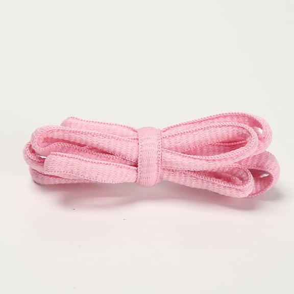 XmhyTop-A Oval Shoe Laces Pair 120cm Half Round Universal Replacement Strings for Sports, Running Daily Shoes,1 pair,Pink