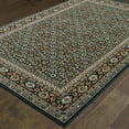 thumbnail image 4 of Oriental Weavers Kashan Area Rug - 180L1 - 9'10" x 12'10" - in Navy/ Multi - Vintage Inspired, Stain Resistant, Family and Pet Friendly , Family, Dining, Living Room Rug, 4 of 4