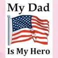thumbnail image 2 of CafePress - My Dad Is My Hero Military Infant Bodysuit - Baby Light Bodysuit, Size Newborn - 24 Months, 2 of 4