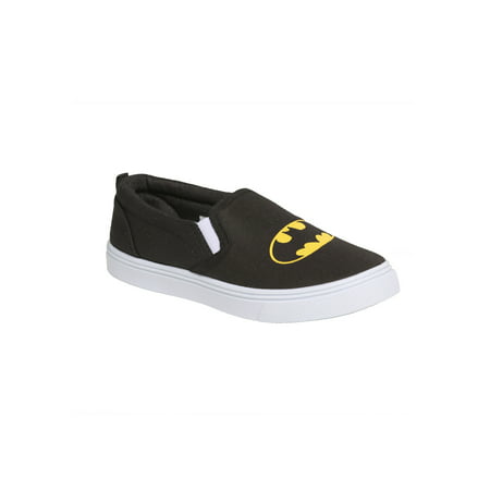 Batman Logo Slip-On Canvas Shoes for Kids