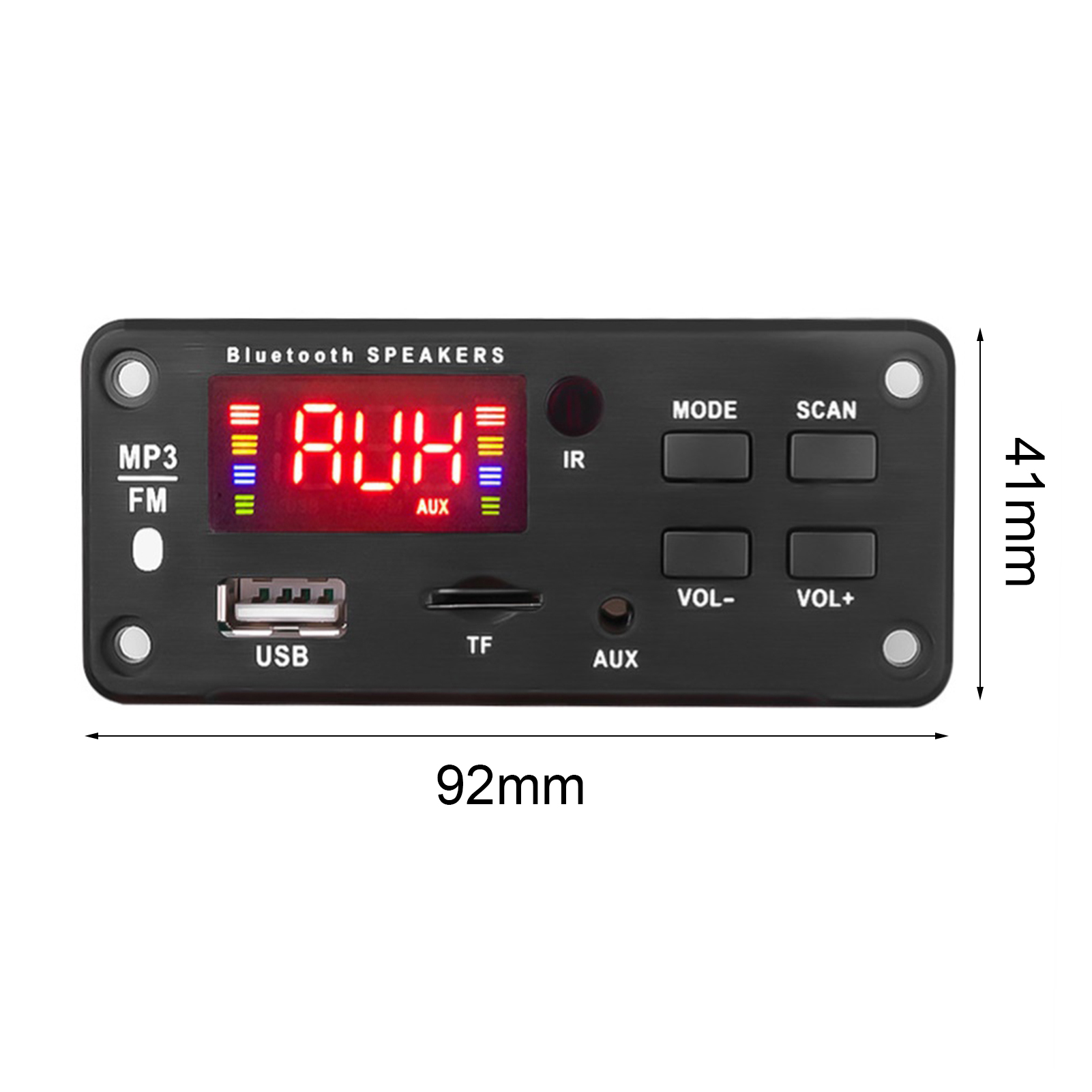 Besufy Bluetooth 5.0 MP3 Decoder Board FM Radio TF USB AUX Audio Module for Car Speaker - image 5 of 7