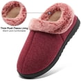 thumbnail image 4 of Ecetana Womens Closed Back Slippers Warm Soft Comfy Memory Foam Non-Slip House Shoes with Fluffy Collar, 4 of 8