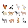 thumbnail image 3 of 12 piezas de animales de granja, modelo de animales realistas, juguete, regalo de cumpleaños, figuras de animales de simulación, juguetes educativos, 3 of 8