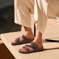 thumbnail image 7 of Crestar Cork Footbed Slide Sandals for Women, Comfortable Adjustable Buckle Slip on Slippers With Arch Support for Summer, Brown, 7 of 7