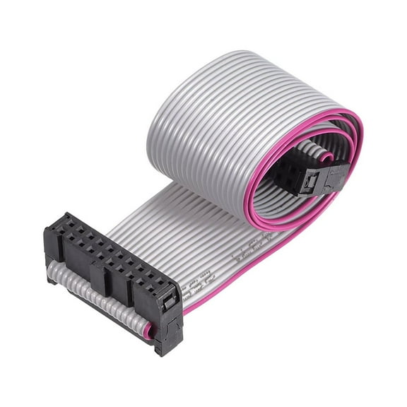 IDC Wire Flat Ribbon Cable FC/FC Connector A-type 20Pins 2.54mm Pitch 30cm Length