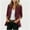 *Wine, variant on ClodeEU Women's Long Sleeve Notch Collar Blazer with Shoulder Pads ,Casual Work Jacket Beige,Women's Plus L