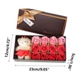 thumbnail image 3 of Viflosae New Valentine's Day Bear Gift Box Gift Rose Gift Small Gift 12 Soap Flower Valentines Day Gifts for Him, 3 of 9