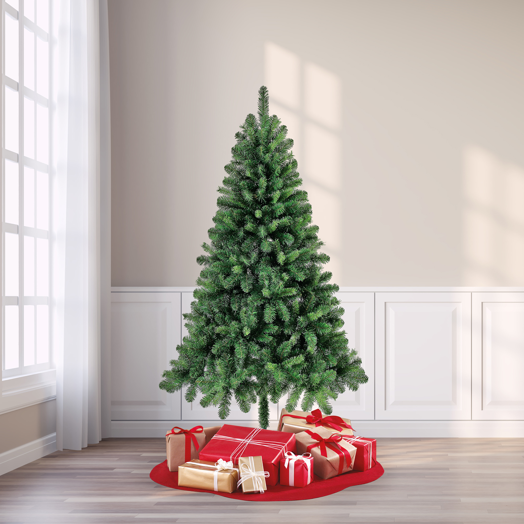 Holiday Time Non-Lit Jackson Spruce Artificial Christmas Tree, 6.5' - image 2 of 6