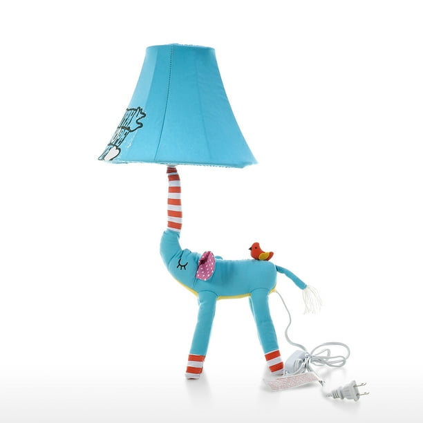 Blue Elephant Lamp Animal Lamp Kids Table Lamp Night Light For Kids Lampshade For Children Bedroom Nursery Room Without Led Bulb Walmart Com Walmart Com