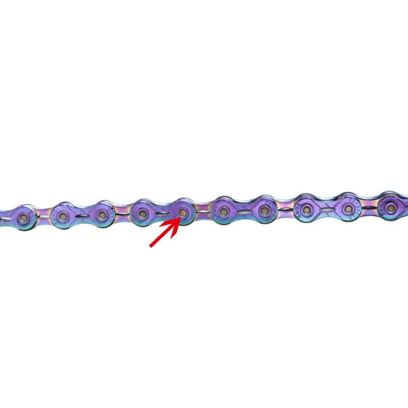 Rainbow Colorful 11 Speed Bicycle Chain Half Full Hollow Mountain Road Bike Part Accessories 116 Links