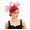 burgundy, variant on 1 PCS Elegant Mesh Fascinator Hat with Veil Accent, Ideal for Weddings, Bridal Events and Formal Occasions