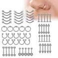 thumbnail image 3 of Durable Nose Ring, Nose Stud, 12 Styles For Man Woman, 3 of 8