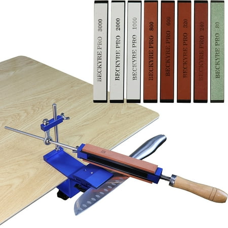 

Portable Cutter Sharpener Professional Metal Kitchen Sharpening System Tools Fix-angle Whetstone Grinder Machine with Grind Stones