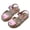Gold-03, variant on Toddler Sandals Girls Jellies Sandals T-Strap Soft Bottom Flat Non Slip Closed Toe Summer Beach Shoes