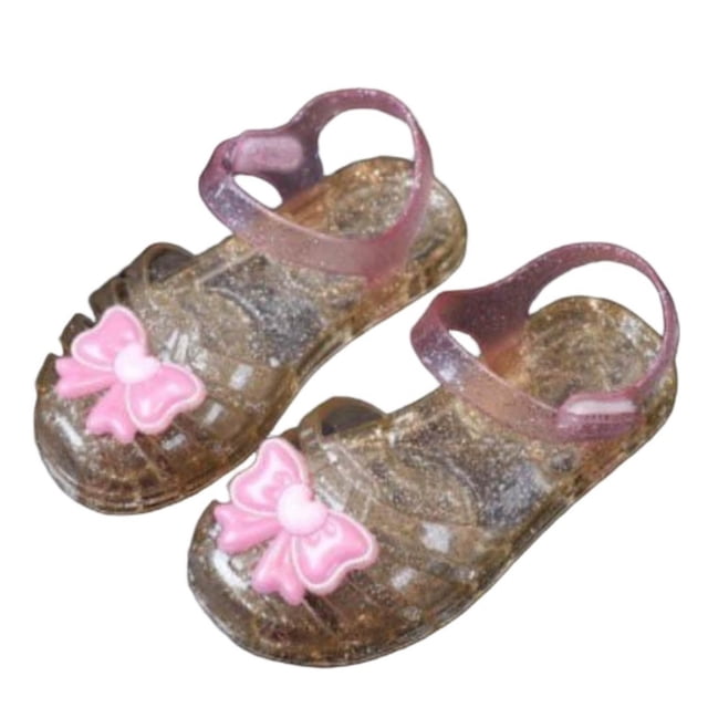 Sandalias de Niños Sandalias de Goma de Gelatina de Verano para Niños Y Niñas Zapatos de Playa Transparentes de la Princesa