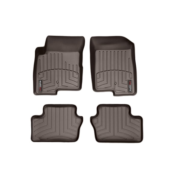 WeatherTech Custom Fit FloorLiners compatible with 2017-2017 Jeep Compass - 1st & 2nd Row (2-pc. Rear Liner), Cocoa