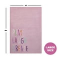 thumbnail image 5 of Delta Children Kids Play/Laugh/Create Rectangle Area Rug, 39-Inch x 59-Inch, Pink, 5 of 11