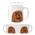 thumbnail image 4 of MUGBREW 11 Oz Ceramic Tea Cup Coffee Mug, Ruby Cavalier King Charles Spaniel Dog, 4 of 7