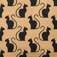 thumbnail image 2 of Simply Daisy 18" x 18" Spooky Cats Indoor/Outdoor Polyester Throw Pillow, Pale Gold, 2 of 3
