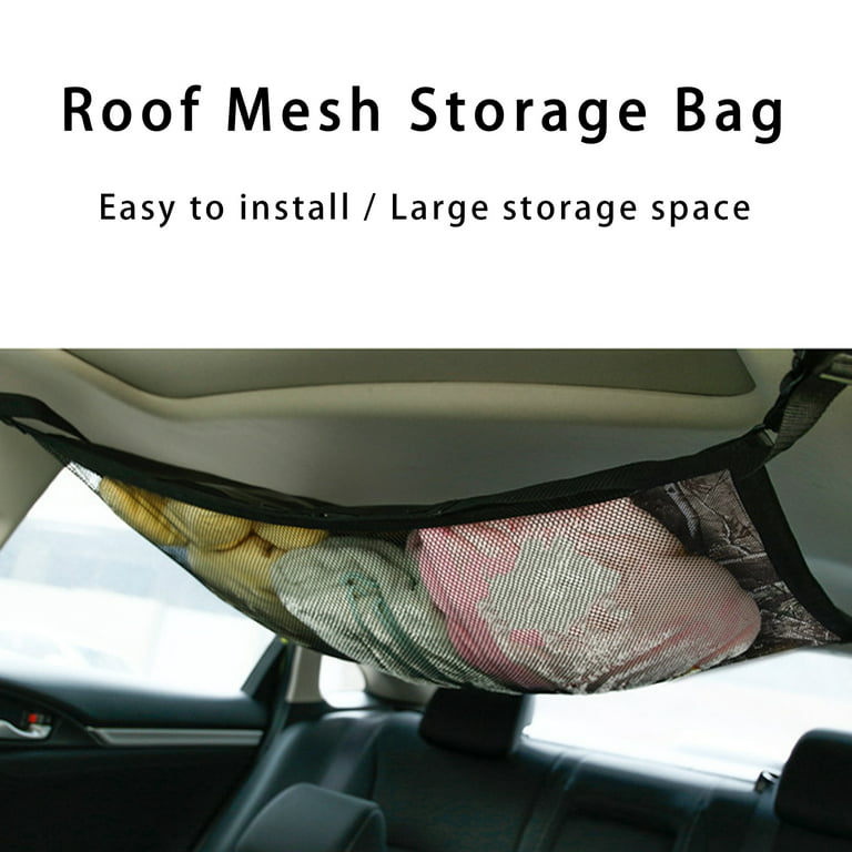 Car Ceiling Storage Net Car Roof Cargo Net Mesh for Campervan Auto