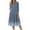 Blue -2, variant on bbyeadc Women's Summer Dresses 2025 Boho 3/4 Sleeve Round Neck Mid-Length Dresses with Side Pocket Casual Loose A Line Dress Beach Floral Print Flowy Sundresses, Light Purple S