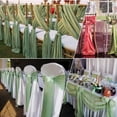 thumbnail image 4 of 50 PCS Satin Chair Sashes Bows Decorative Universal Chair Cover Chair Ribbon Ties Back Sash for Wedding Party Ceremony Reception Hotel Event Banquet Restaurant Home Kitchen Decor(7x108inch, ), 4 of 18