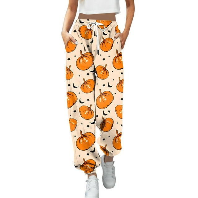 Nouveau Pantalon Décontracté Mode Impression 3D pour Femmes Taille Haute à Cordon
