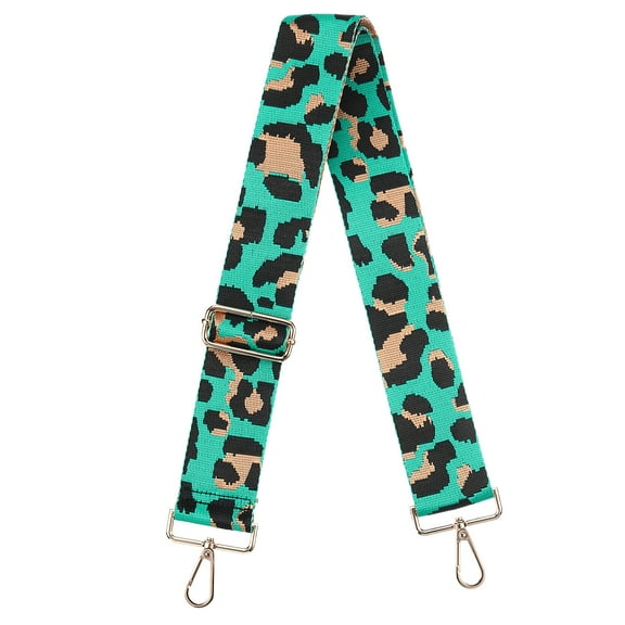 Uxcell Purse Strap Replacement, Leopard Crossbody Shoulder Strap(Sky Blue, Gold Buckle)
