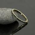 thumbnail image 5 of 1.5ct Round Cut Black Diamond Wedding Eternity Band Ring 14K Yellow Gold Plated Silver-9, 5 of 5
