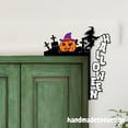 thumbnail image 4 of Handmadetneonsign Halloween Door Corner Sign, Pumpkin Metal Door Topper, Witch Door Corner Decor 70492, 4 of 4
