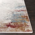 thumbnail image 3 of Surya Solar SOR-2303 36 x 60" Rectangle Fabric Rug in Gray/Orange/Sky Blue, 3 of 8
