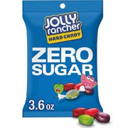JOLLY RANCHER Zero Sugar Assorted Fruit Flavored Hard Candy Bag, 3.6 Oz