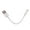 White, variant on Necvior USB Cable 4/8inch Short Cable USB to USB Cable Fast Charging Data Sync Cable for Phone Laptop