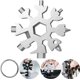 thumbnail image 1 of Multiherramienta 18 en 1 con forma de copo de nieve, relleno de calcetines para hombres, regalos de Navidad para hombres, papás y maridos.(Plata-2 piezas), 1 of 5