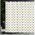 thumbnail image 4 of Ambesonne Animals Shower Curtain, Natural Butterflies Pattern, 69"Wx75"L, Yellow Violet Blue and White, 4 of 5