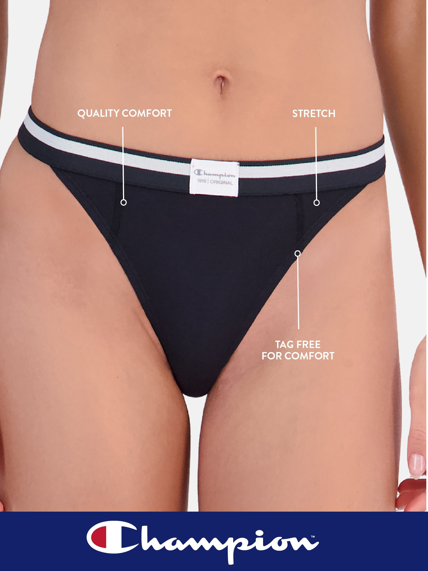 Champion Women's Thong Underwear, 3 pack, Sizes S - XXL