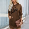 thumbnail image 3 of Vestido De Sudadera, Vestido Con Capucha De Bolsillo Casual Con Cordón Suave Para Fiesta De Vacaciones ANGGREK  Otros, 3 of 6